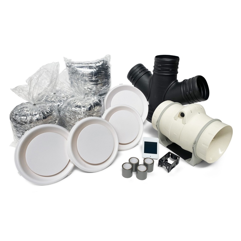 3 Room Heat Transfer Duct Kit (3 speed fan)