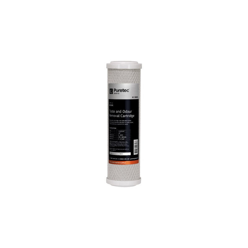 EC101 Extruded Carbon Cartridge, 10 inch, 10um