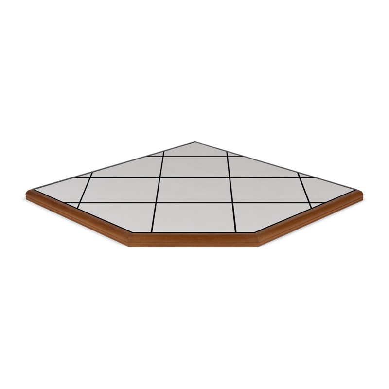 P/Rimu 1000 corner ash floor protector Champagne