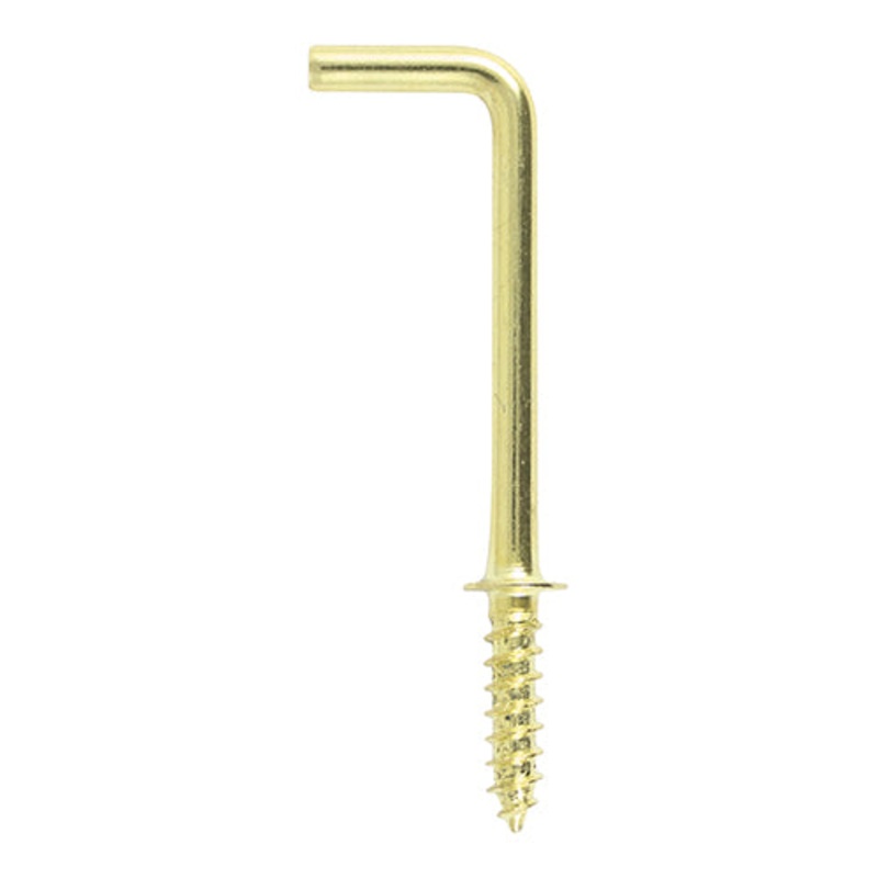 Timco Cup Hooks – Square – Electro Brass 38mm – 8 Pieces