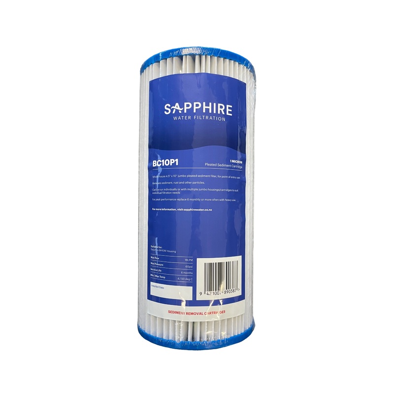 1 Micron Jumbo Pleated Sediment Filter – BC10P1