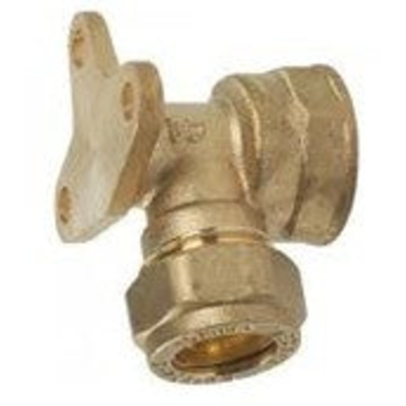 Comp Wallplate Elbow Female Iron