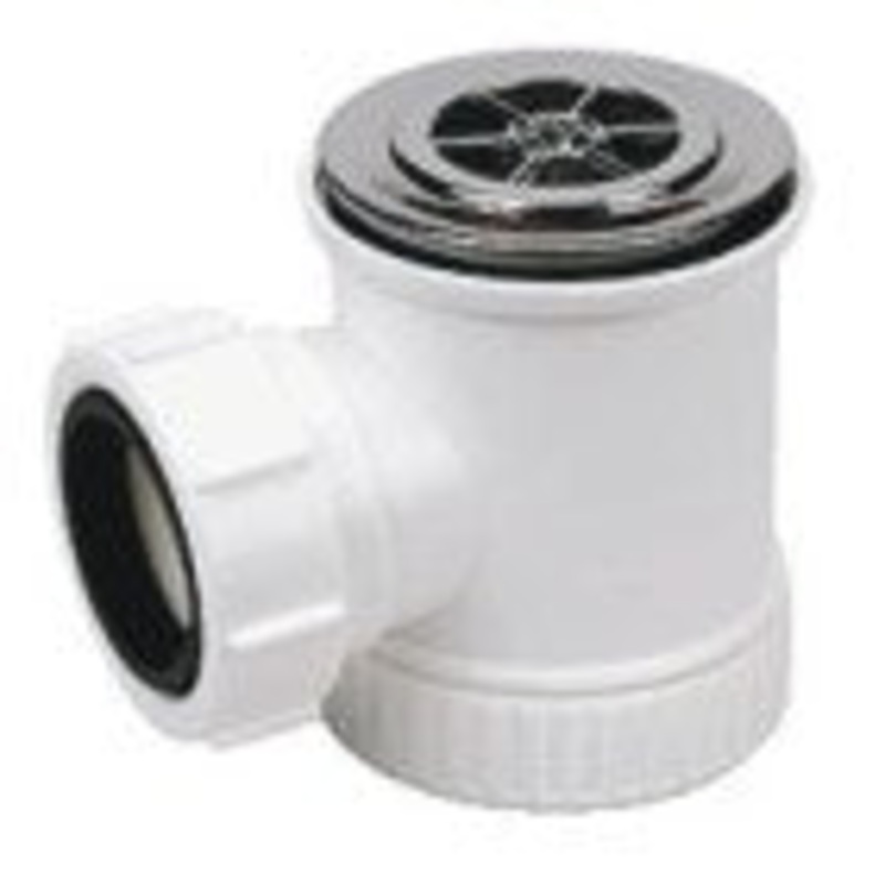 7671 Polypipe 1 1/2 Shower Trap Chrome Grid