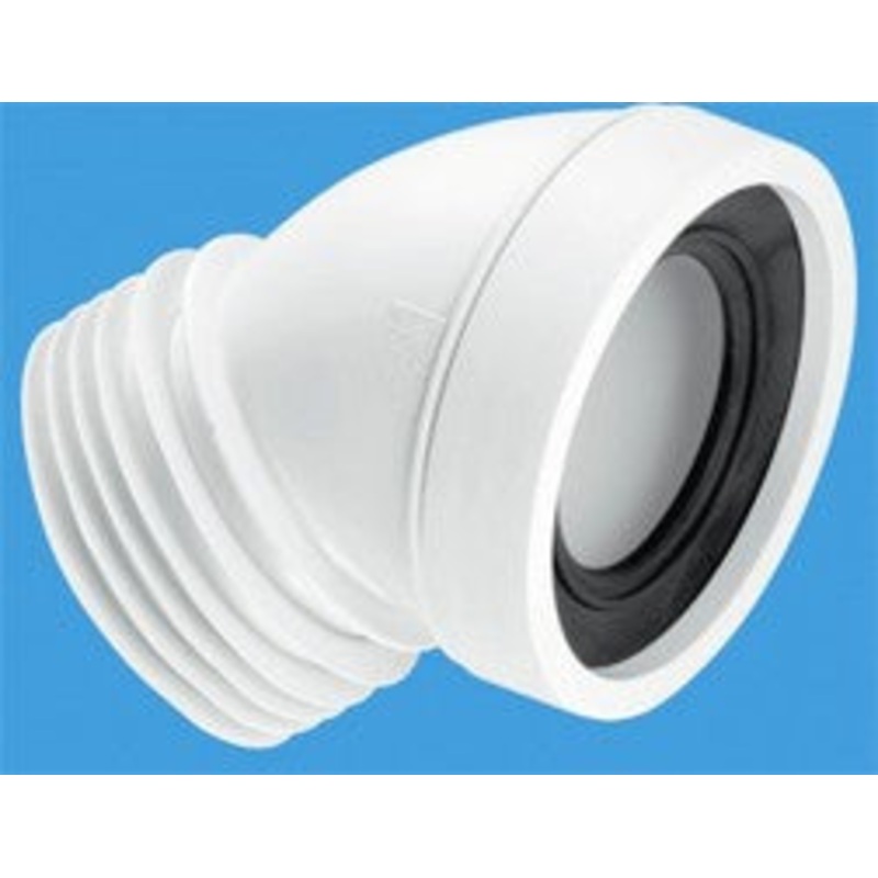97-107mm Inlet X 4/110mm Outlet 45? Angle Rigid WC Connector WC-CON16 7712