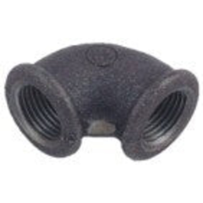 Black Iron Elbow FxF|1|1/4|3/8|Size 1/2|3/4