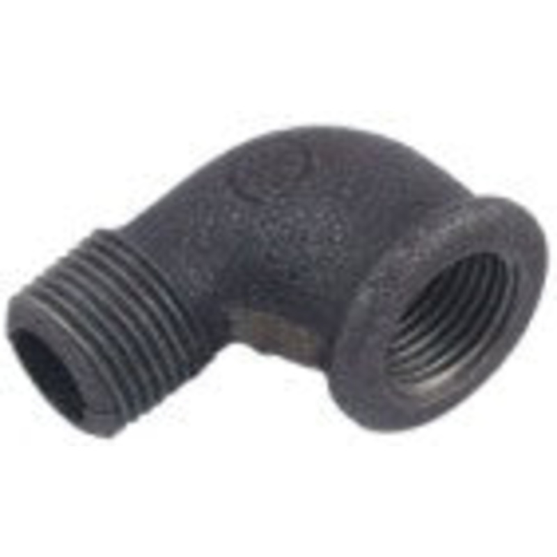 Black Iron Elbow MxF|1|1/4|3/8|Size 1/2|3/4