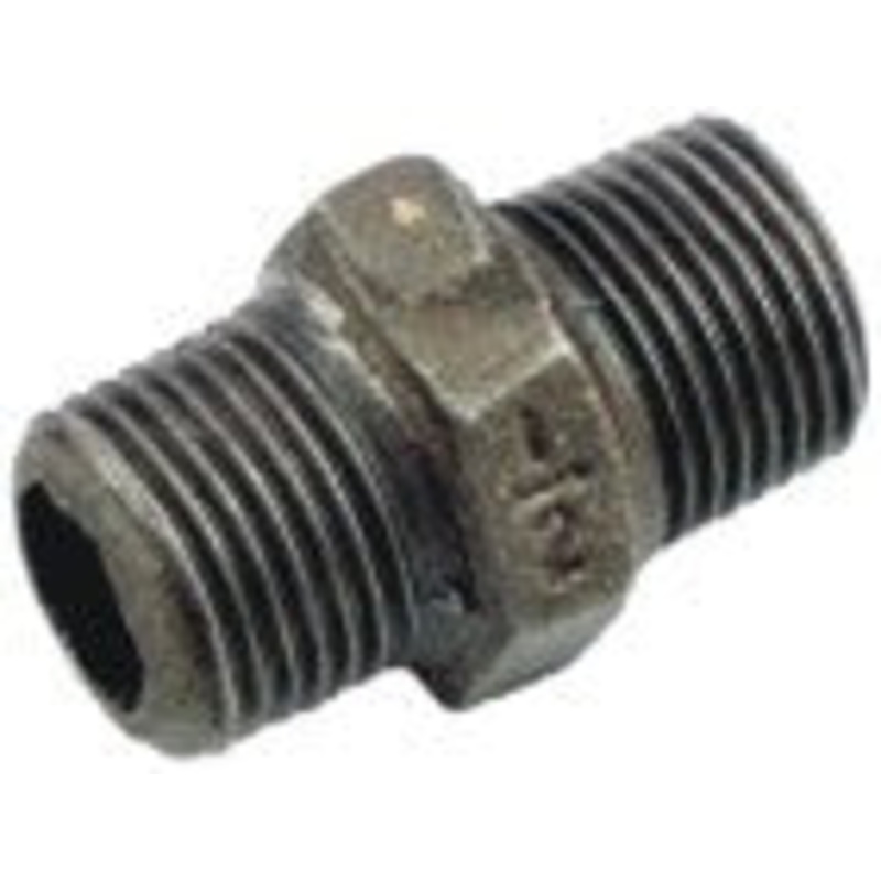 Black Iron Nipple|1|1/4|3/8|Size 1/2|3/4