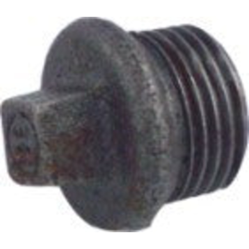 Black Iron Plug|1|1/4|3/8|Size 1/2|3/4