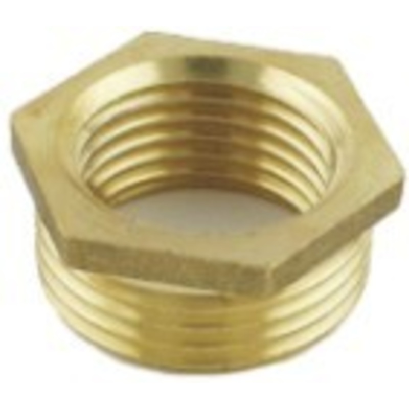 Brass Hexagon Bush|1 x 1/2|1/4 x 1/8|3/8 x 1/4|1/2 x 1/8|1/2 x 1/4|1/2 x 3/8|3/4 x 1/2|1 x 3/4