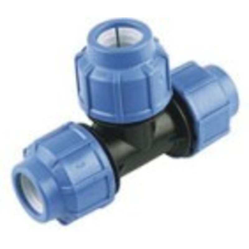 MDPE Polyfast Tee|20mm|25mm|20mm|25mm