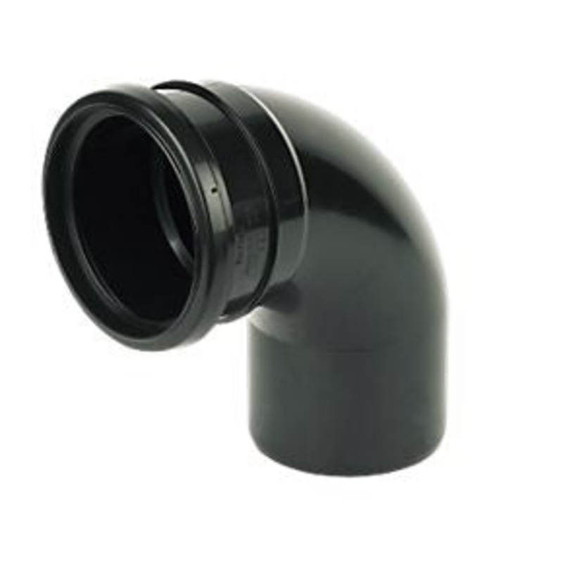 110mm 92* Single Socket Bend|Black|White