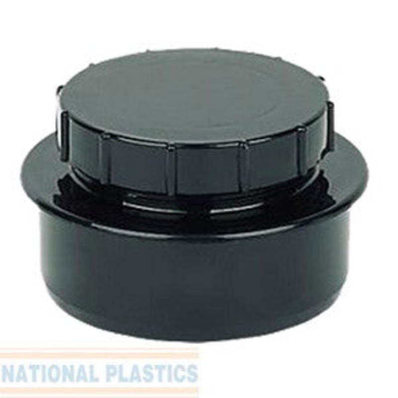 110mm Screwed Access Cap|Black