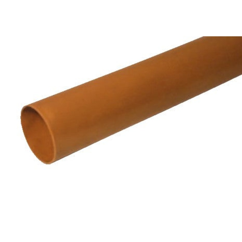110mm X 3mtr Plain Ended Drainage Pipe
