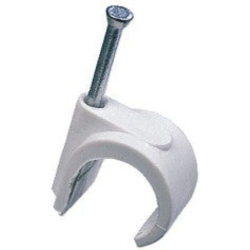 Nail On Pipe Clip (100)|Size 10mm|8mm|15mm|22mm|28mm