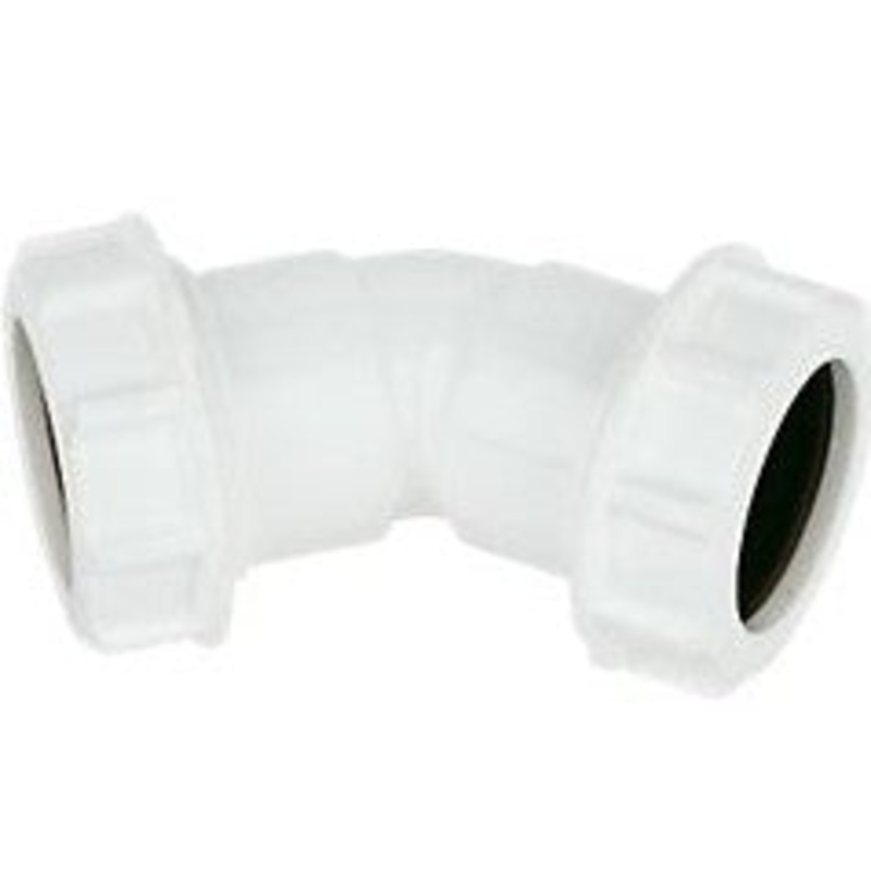 Universal 45* Bend|32mm White|40mm White