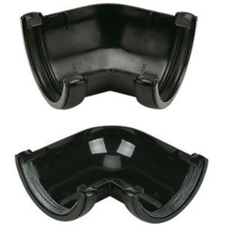 112mm H/R Gutter Angle 90* (Black)