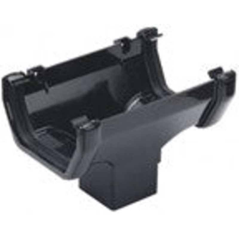 114mm Square Line Running Outlet (Black)