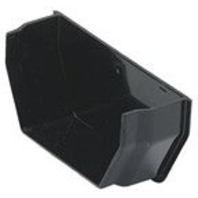 114mm Square Line Stopend Internal (Black)
