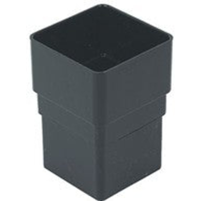 65mm Square Downpipe Connector (Black)