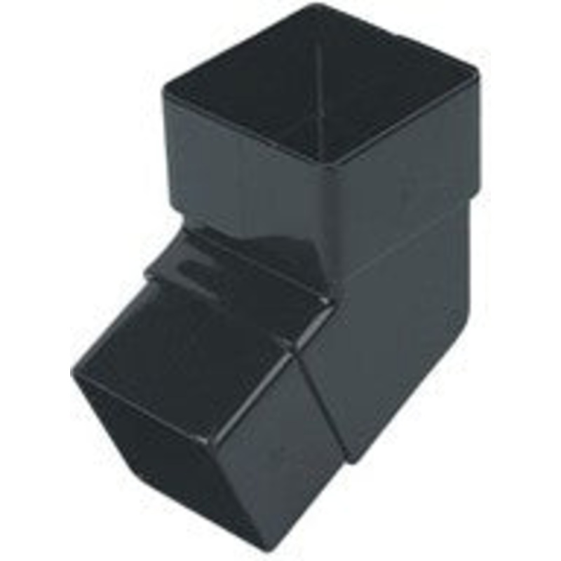 65mm X 112.5* Square Downpipe Offset Bend (Black)