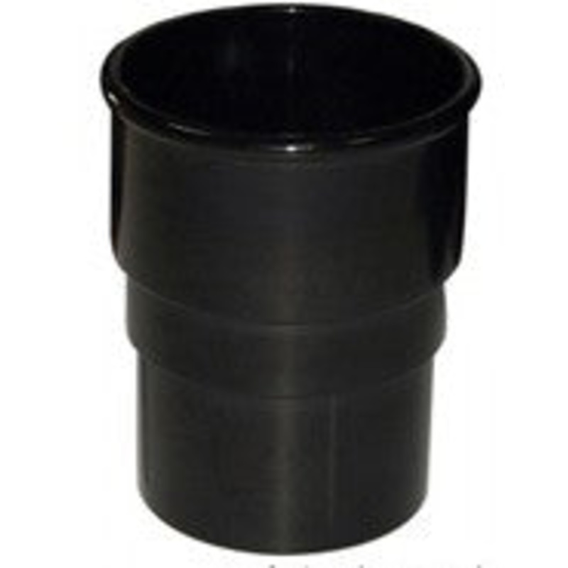 68mm Round Downpipe Connector (Black)