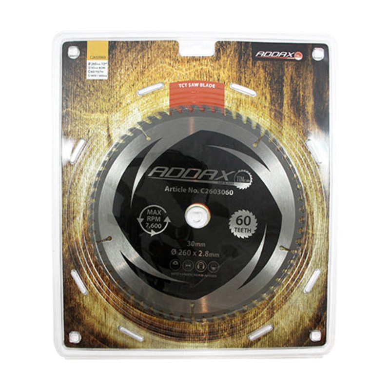 Timco Circular Saw Blade – Trimming/Crosscut – Medium/Fine 260 x 30 x 60T