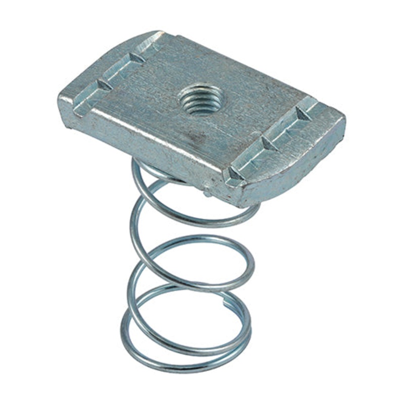 Timco Channel Nuts Long Spring – Zinc M6 – 100 Pieces