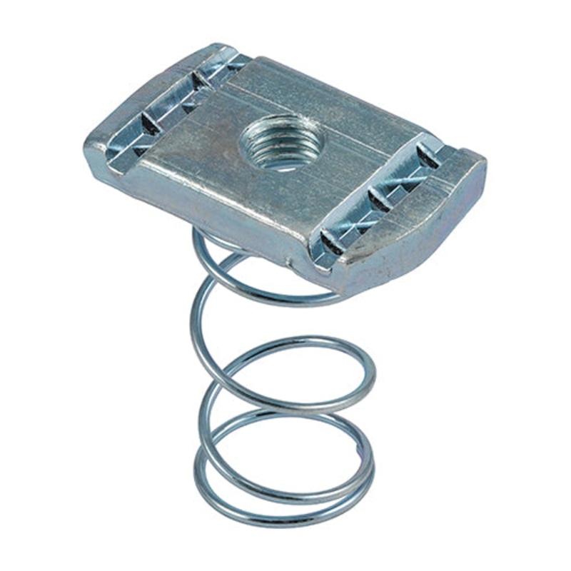 Timco Channel Nuts Long Spring – Zinc M8 – 100 Pieces
