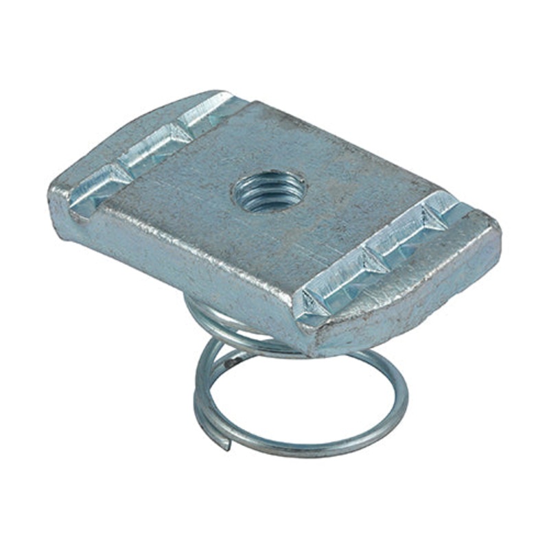 Timco Channel Nuts Short Spring – Zinc M6 – 100 Pieces