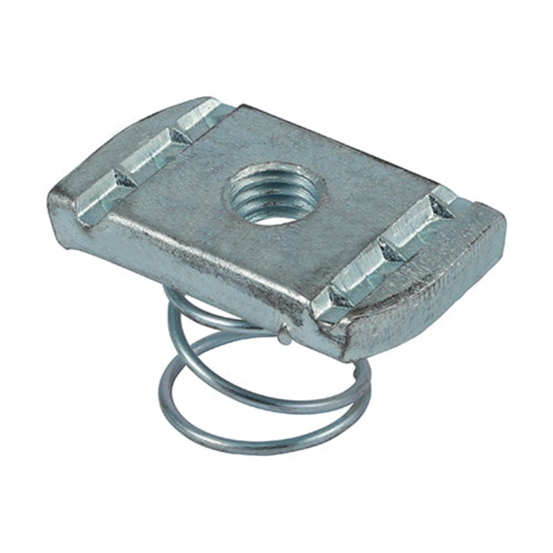 Timco Channel Nuts Short Spring – Zinc M8 – 100 Pieces