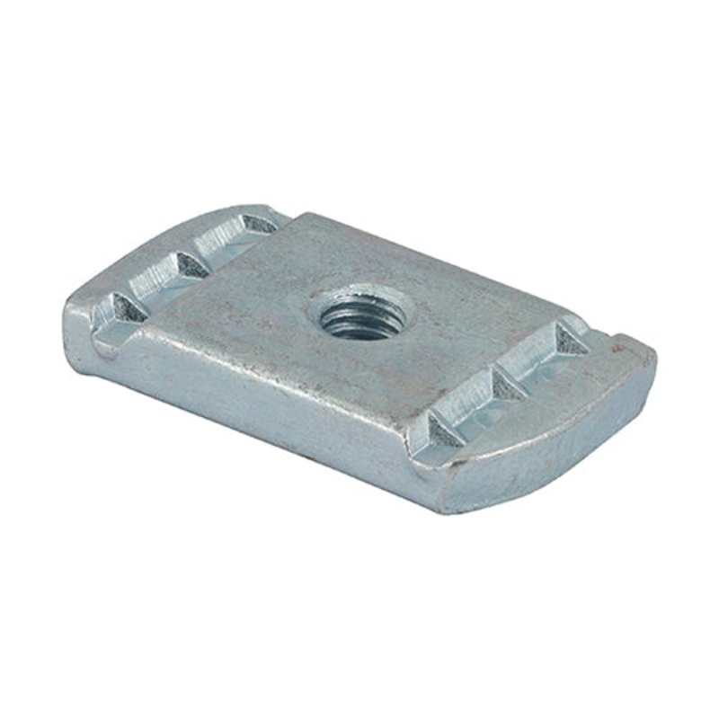 Timco Channel Nuts Without Spring – Zinc M6 – 100 Pieces
