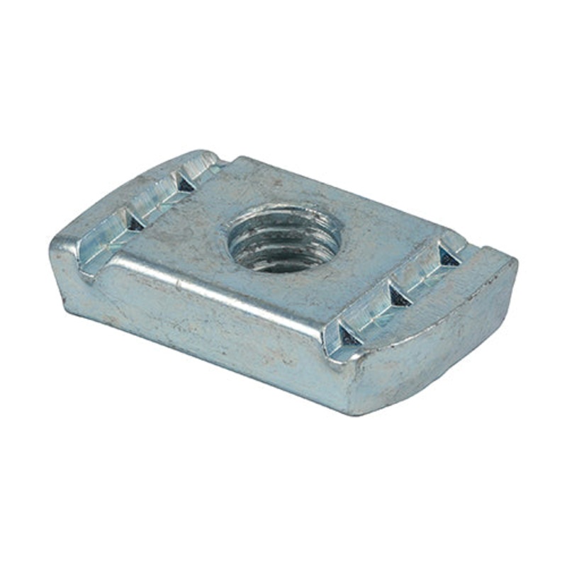Timco Channel Nuts Without Spring – Zinc M8 – 100 Pieces