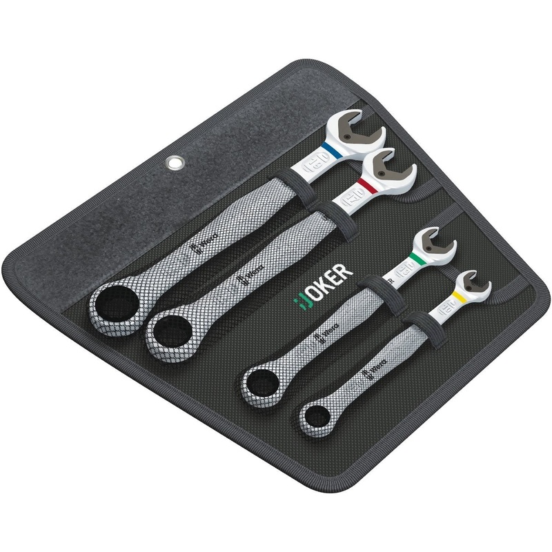 Wera Joker Ratchet Spanner 4pc Set 10, 13, 17 And 19mm
