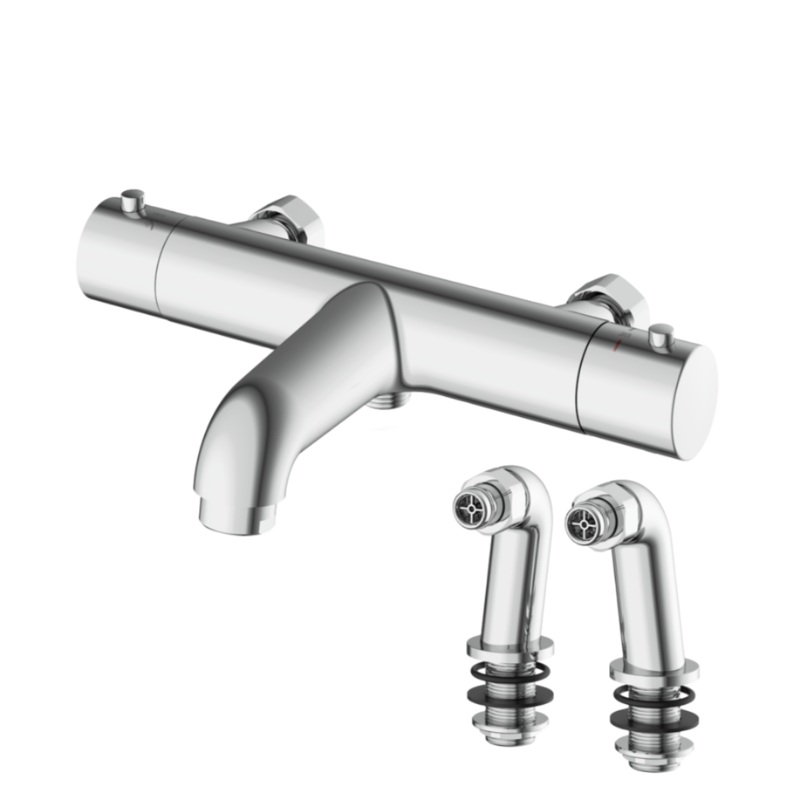Aqualla –  Luca Thermostatic Bath Shower Mixer (C/W Legs)