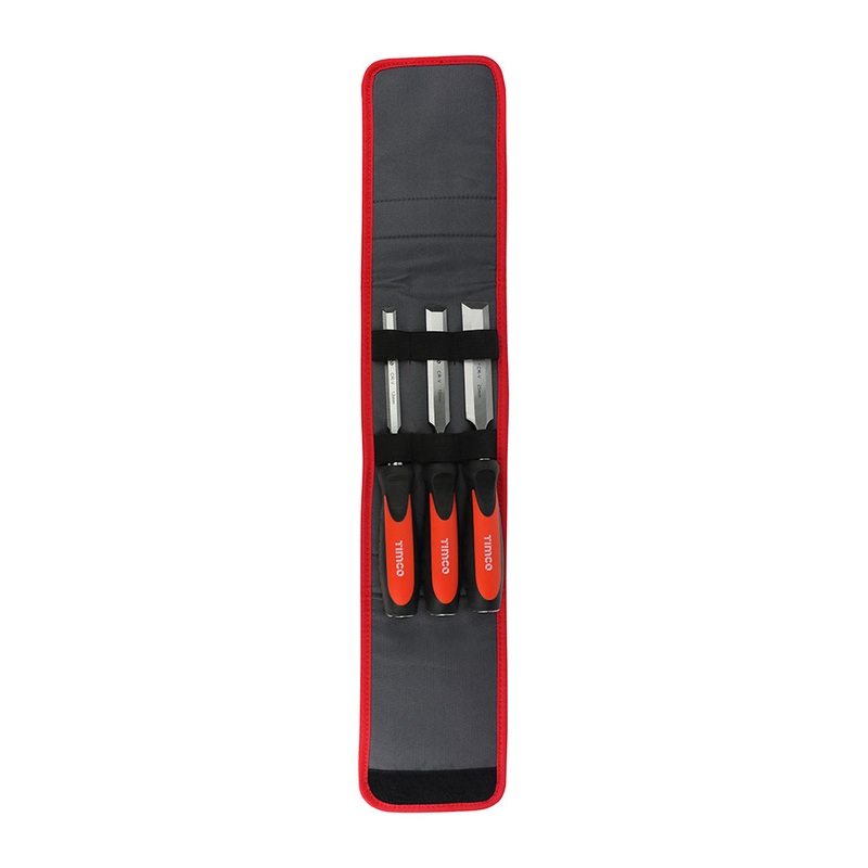 Timco Bevel Edge Wood Chisel Set 3pc