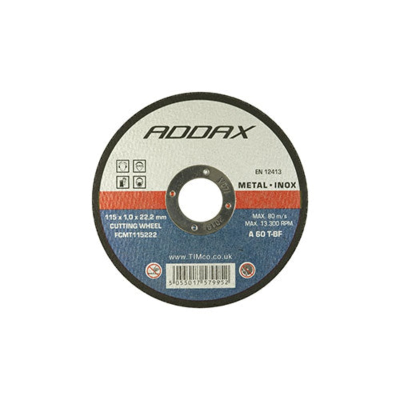Timco Bonded Abrasive Disc – For Cutting 115 x 22.2 x 2.5 – 50 Pieces