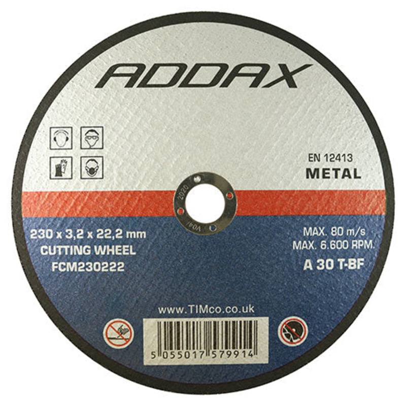 Timco Bonded Abrasive Disc – For Cutting 230 x 22.2 x 3.2 – 25 Pieces