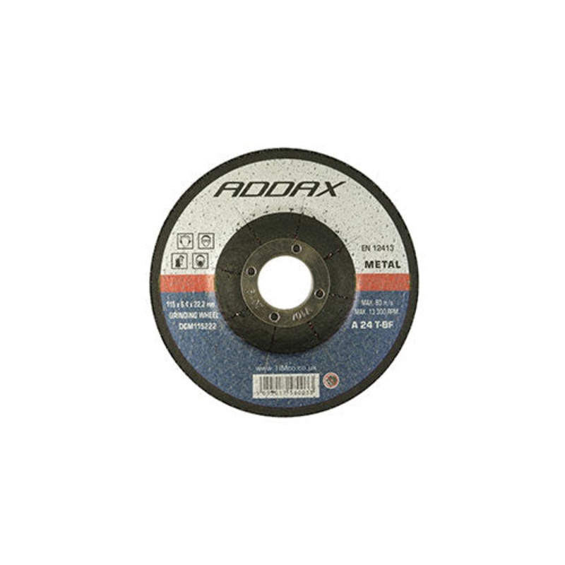 Timco Bonded Abrasive Disc – For Grinding 115 x 22.2 x 6.4 – 25 Pieces