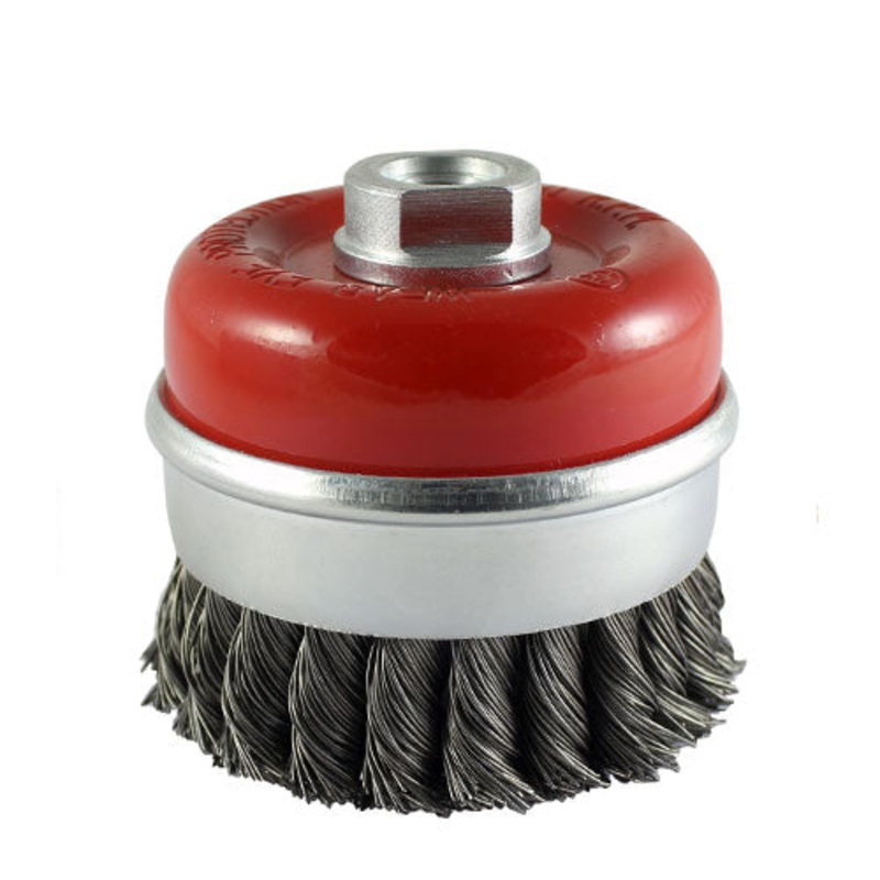 Timco Angle Grinder Cup Brush – Twisted Knot Steel Wire 100mm