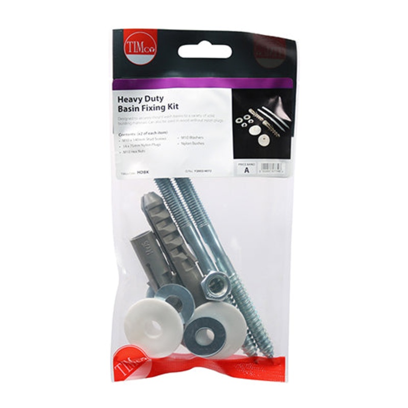 Timco Basin Fixing Kit – Heavy Duty Heavy Duty Kit