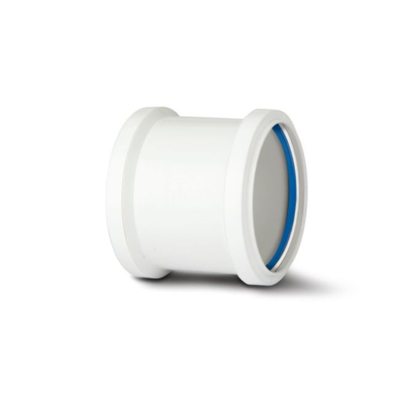 110mm Double Socket Soil Slip Coupler – Polypipe (White) – SH45W