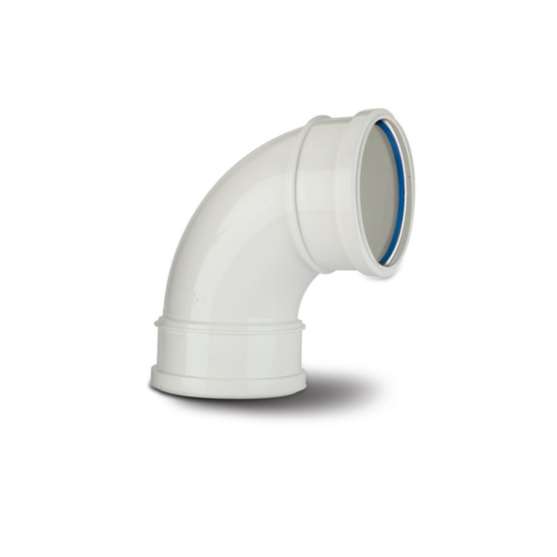 110mm x 92.5 Double Socket Soil Access Bend – Polypipe (White) – SWB22W