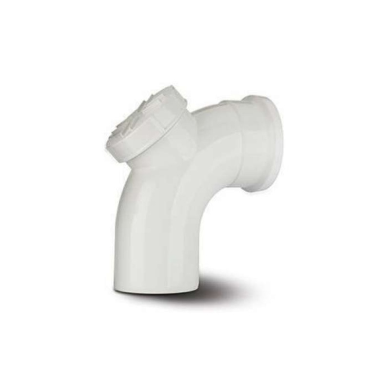 110mm x 92.5 Soil Access Bend – Polypipe (White) – SB413W