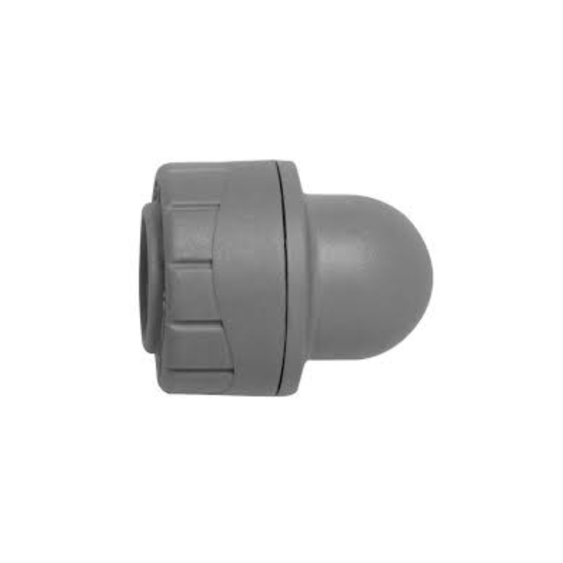 Polyplumb 10mm Socket Blank End – Polypipe (Grey) – PB1910