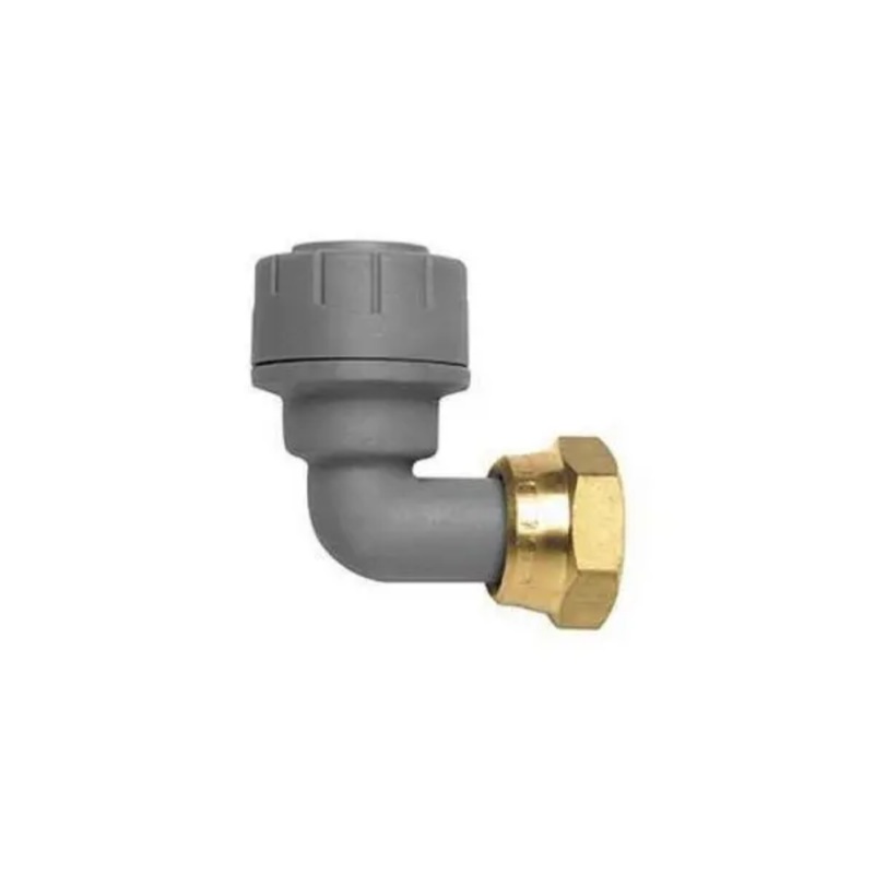 Polyplumb 15mm x 1/2 Bent Tap Connector – Polypipe (Grey) – PB1715