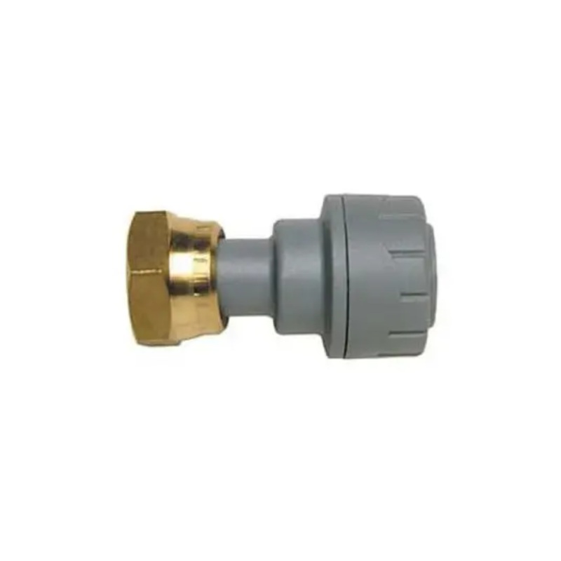 Polyplumb 15mm x 1/2 Straight Tap Connector – Polypipe (Grey) – PB715