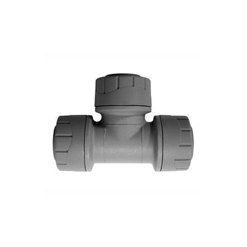 Polyplumb 22mm Equal Tee – Polypipe (Grey) – PB222