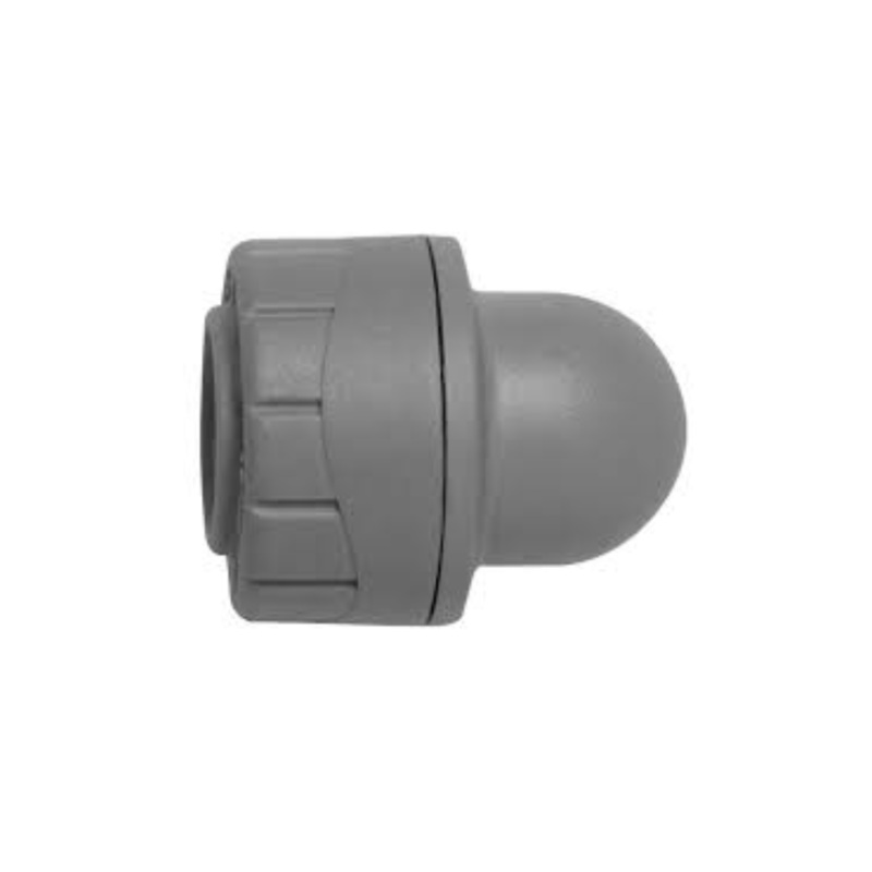 Polyplumb 22mm Socket Blank End – Polypipe (Grey) – PB1922