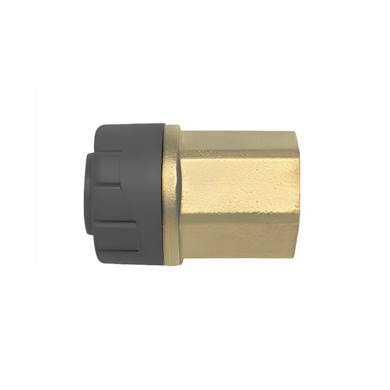 Polyplumb 28mm x 1 Push-Fit Female Connector – Polypipe (Brass) – PB4428