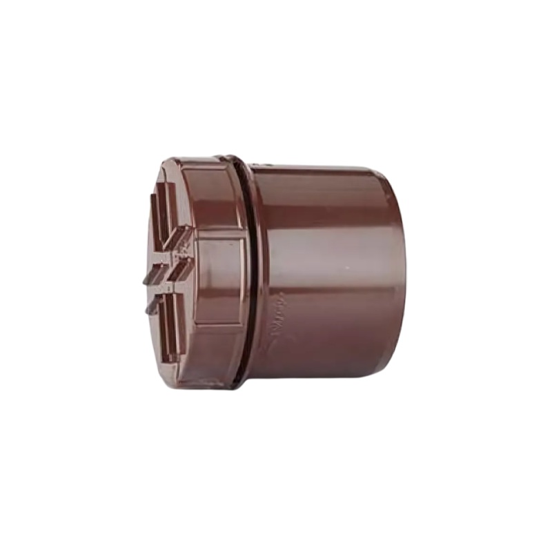 110mm Screwed Access Plug and Cap Spigot Tail – Polypipe (Brown) – SA62BR